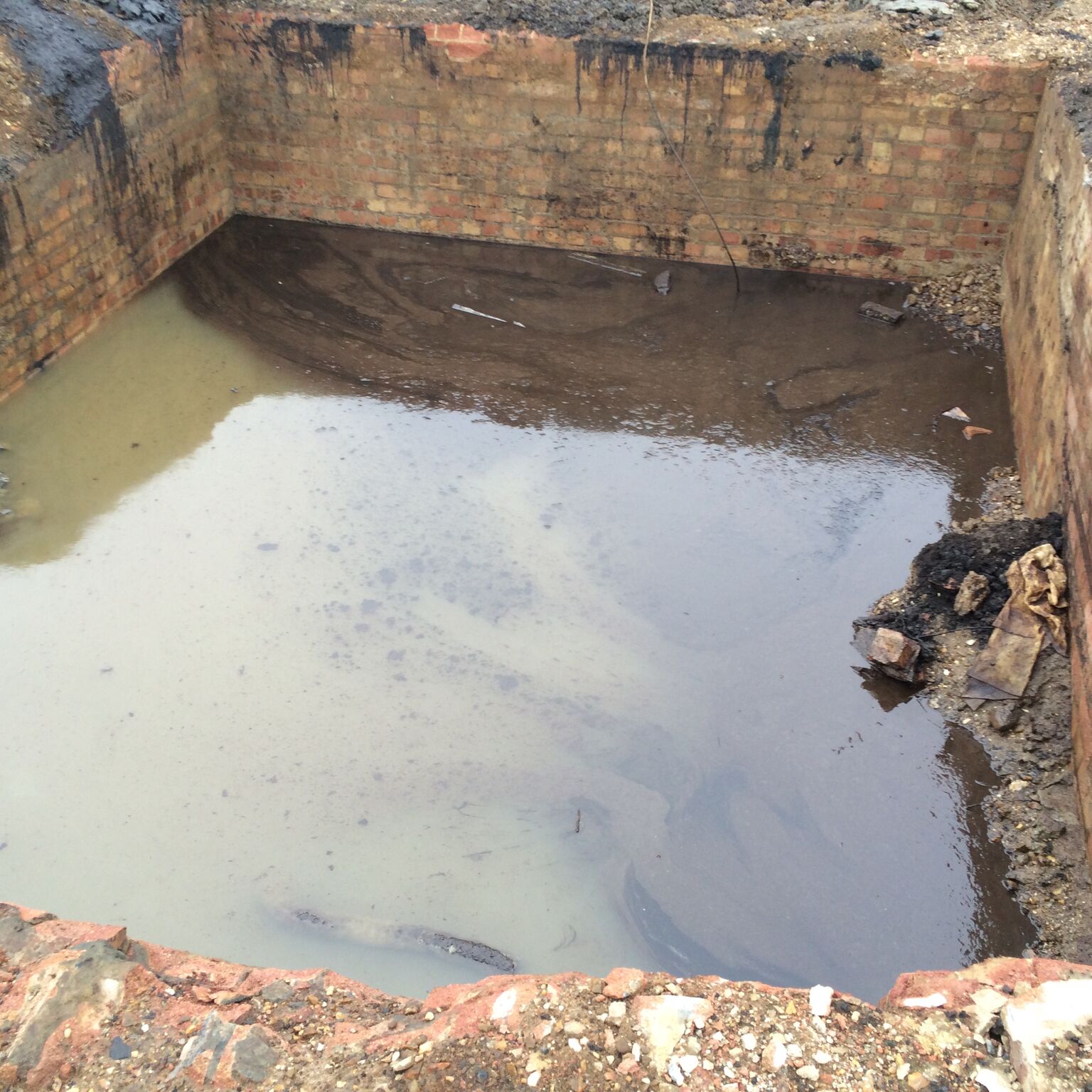 Contaminated land well